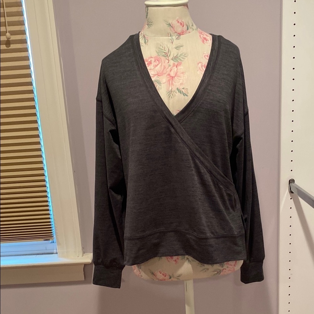 Z Supply Charcoal V-Neck Sweater